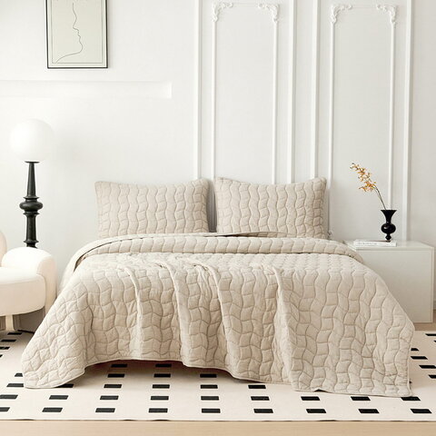 Покрывало 230x250 Sofi De MarkO Минелла светло-бежевое