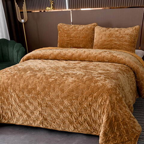 Покрывало 240x260 Sofi De MarkO Алира горчичное