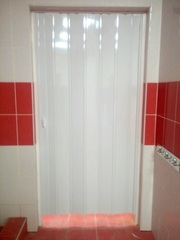 Дверь гармошка, цвет белый