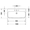 Раковина мебельная Duravit Happy D.2 2318100000