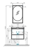 AQUATON 1A242301LTDU0 Тумба для комплекта Лофт Фабрик 65 дуб эндгрейн