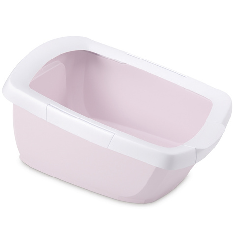IMAC туалет-лоток для кошек FUNNY с высокими бортами 62х49,5х33h см (Розовый)