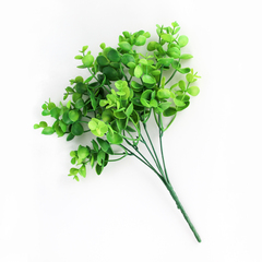 Эвкалипт, искусственная зелень, 34 см, букет 5 веток, сочный зеленый, набор 2 букета