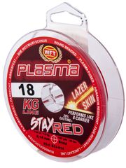 Леска плетёная WFT KG PLASMA LAZER SKIN Stay Red 150 м, 0.14 мм