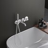 Timo 2324/16YSM Смеситель встроенный для ванны с душем с термостатотом Timo Saona белый матовый (2324/16YSM)