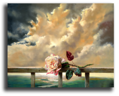 Постер "Живописный бутон розы"