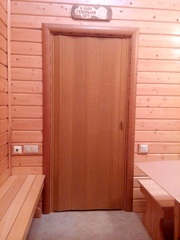 Дверь гармошка, цвет груша