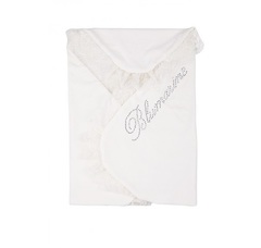 Плед велюровый "Кружевной" ПД 703 (серый)