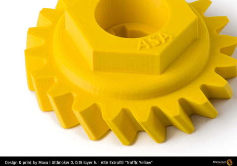 Пластик для 3D-принтера Fillamentum ASA Extrafill Traffic Yellow