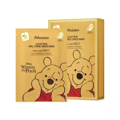 JMSolution Маска тканевая для лица с юдзу Disney collection vital citrus junos mask