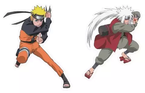 Стикеры Naruto Shippuden: Naruto / Jiraiya