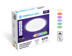Светодиодный светильник Ambrella FF470 WH 60W Белый c подсветкой RGB