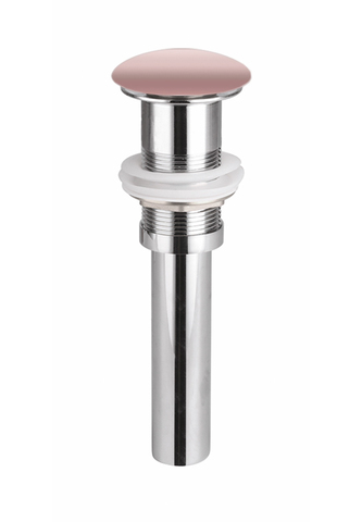 Донный клапан с керамической накладкой; розовый матовый, без перелива Ceramica Nova CN2000MP