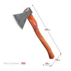 ЗУБР 800/1050 г, 400 мм, универсальный кованый топор (20625-08)