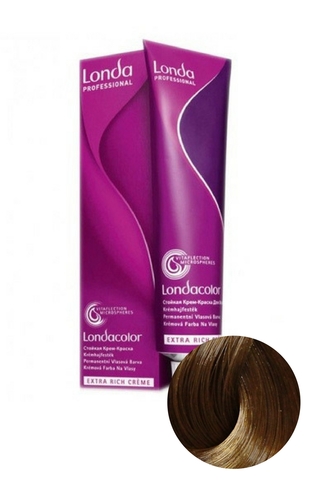 Стойкая крем-краска для волос LondaColor 7/ Блонд натуральный, Londa Professional, 60 мл