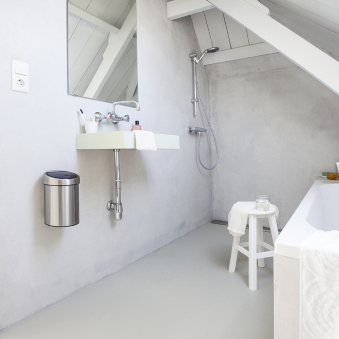 Мусорный бак Brabantia Touch Bin (3л), Стальной матовый (FPP), арт. 378645 - фото 3