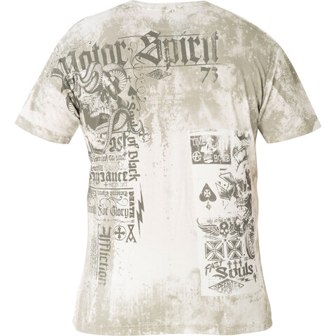Affliction | Футболка мужская Iron Rebel White A23543 спина