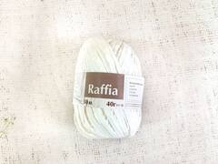 Пряжа "Raffia", 100% целлюлоза 40гр, 50м, (1уп=10шт), белый