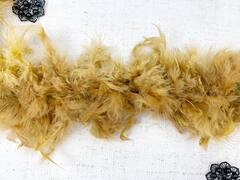 Боа куриное 78 гр, ш. 20 см, L 1,82 м, горчица