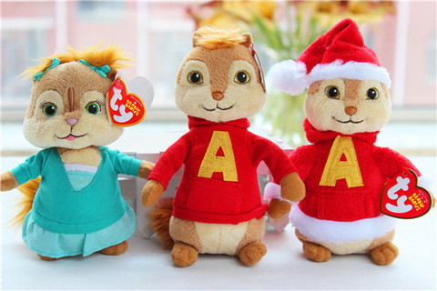 Alvin and The Chipmunks - Christmas Alvin, Eleanor, Alvin Plush