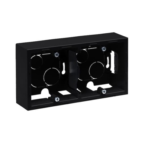 Коробка накладного монтажа на 2 поста. Цвет Антрацит. Legrand серия SUNO. 721495