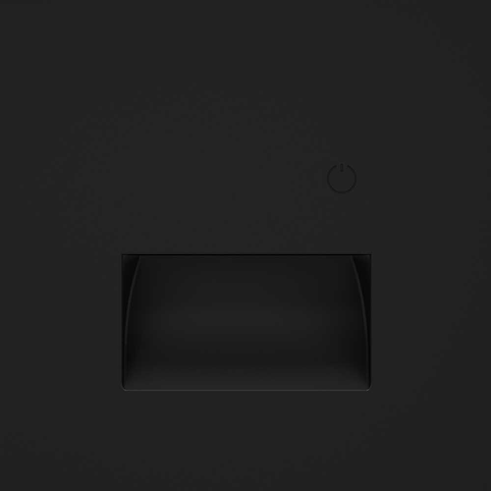 Подсветка светодиодная встраиваемая Voltum S70 с датчиком, (черный матовый) VLS070708