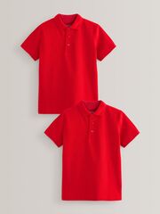Поло школьное для мальчика Next 939-259, 2 шт., Красный