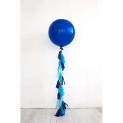 Синий большой воздушный шар, 60 см