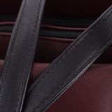 Сумка Саломея 607 гладкий бордо + черный