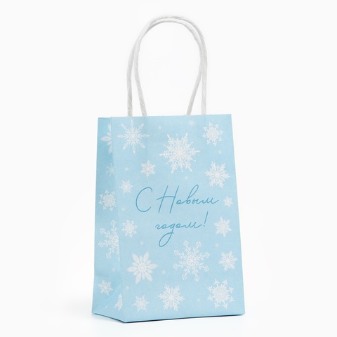 Пакет подарочный XS вертикальный, крафт, 