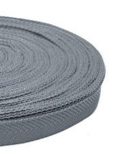 Тесьма окантовочная ёлочка, ш. 2,2 см, 7,5 гр/м, п/э 100%, св.серый