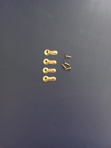 кнопка поворотгая для раики/зеркала  (4шт) 19*9мм  хром