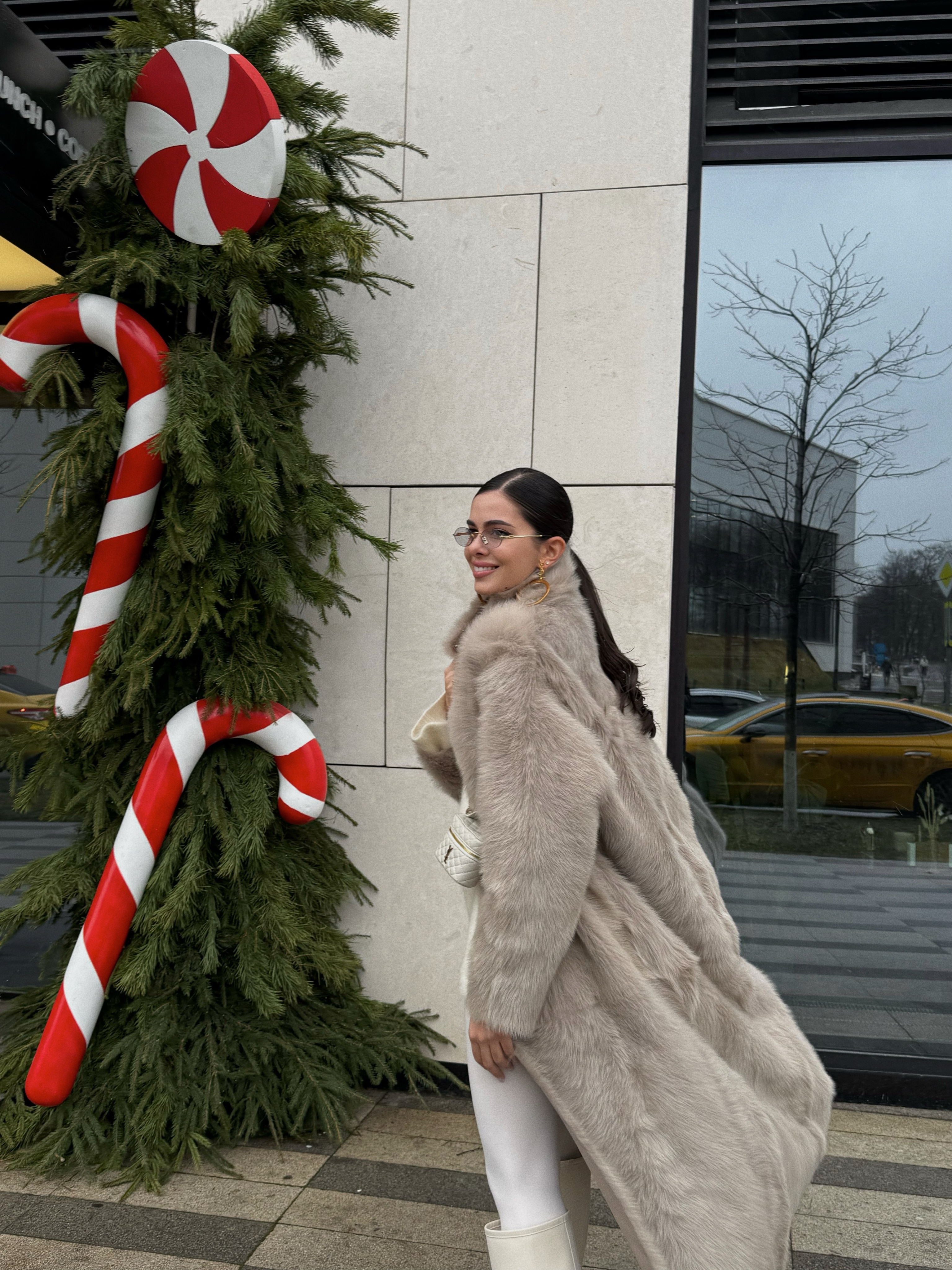 Двустороннее пальто-дубленка Toscana