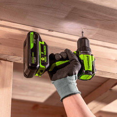 Дрель-шуруповерт Greenworks DD560 24V (30/60Нм) аккумуляторная, с АКБ 2×2 А/ч и ЗУ