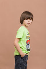 053_БК25 Футболка кор.рукав д/м, лайм