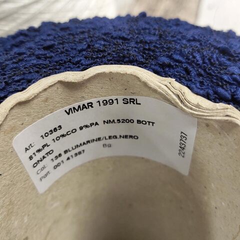 Пряжа фасонная VIMAR CARISIO / BOTTONATO 520 темно-синий