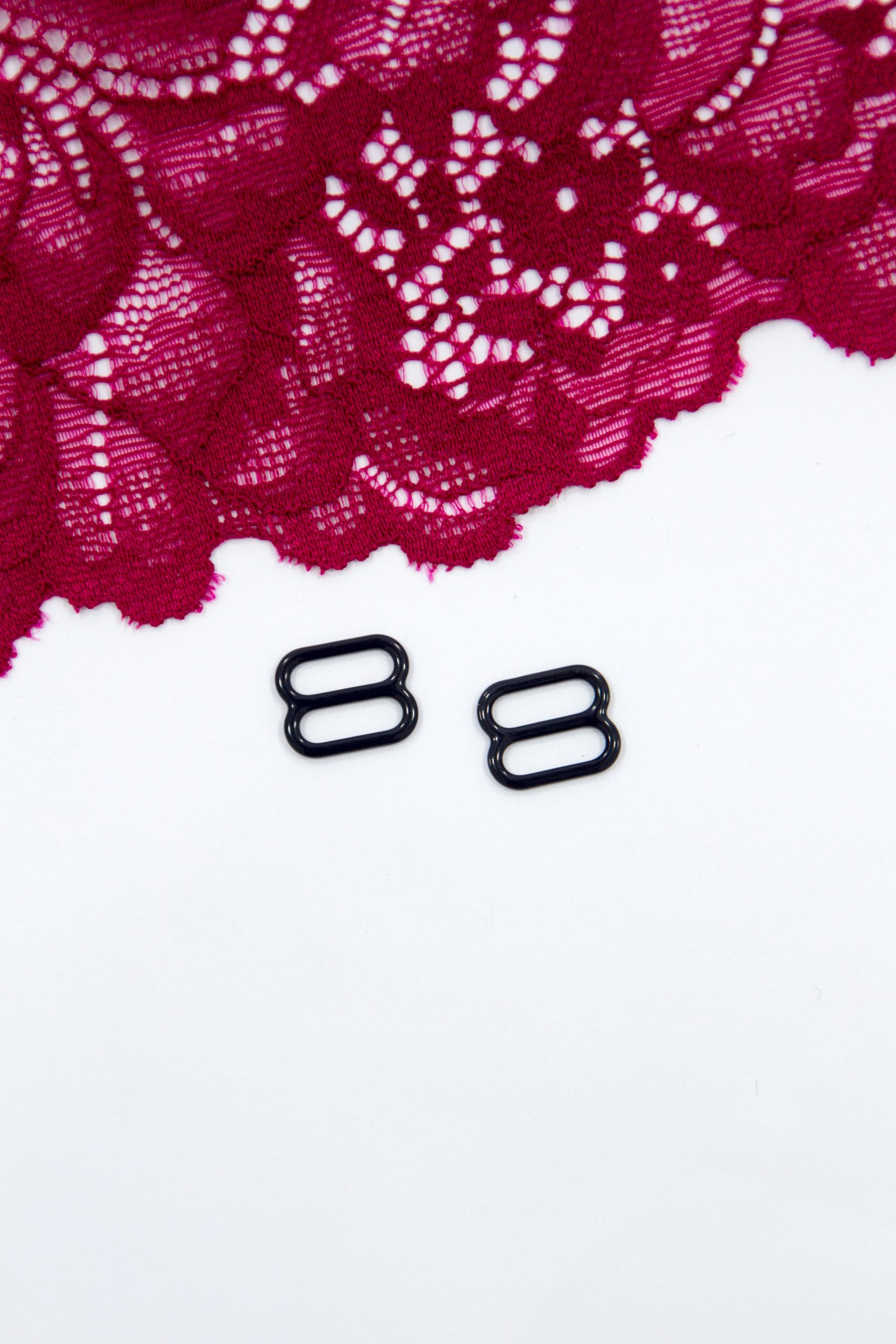 Кольцо, регулятор, крючок для бюстгальтера тёмно-синий 1 см