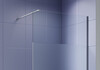 Aquatek AQ.WI.140.3GM AQ.WI.140.3GM Душевая перегородка Walk in с держателем 1400x2000 профиль оружейная сталь, стекло прозрачное с матовой полосой 8мм