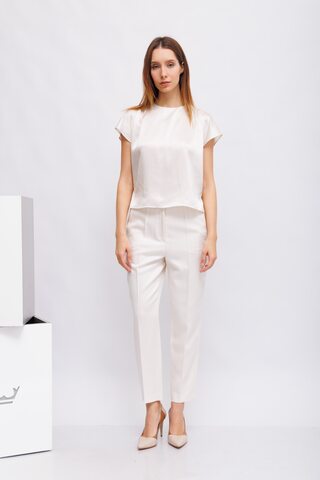 LUISA CERANO Блуза атласная шелковая