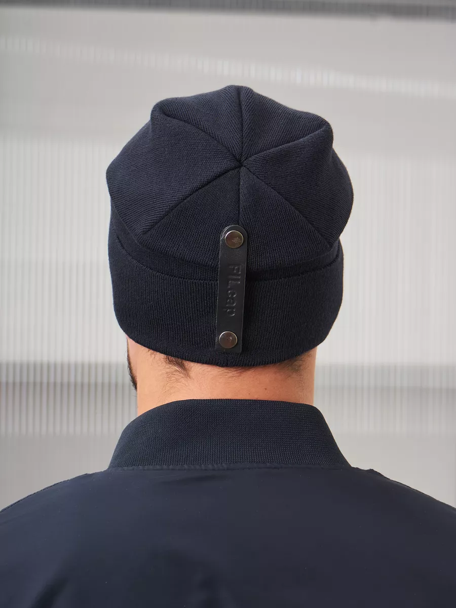 Шапка бини зимняя весенняя с флисом