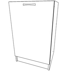 Тумба под нержавеющую мойку 50х50 антрацит, левая/правая