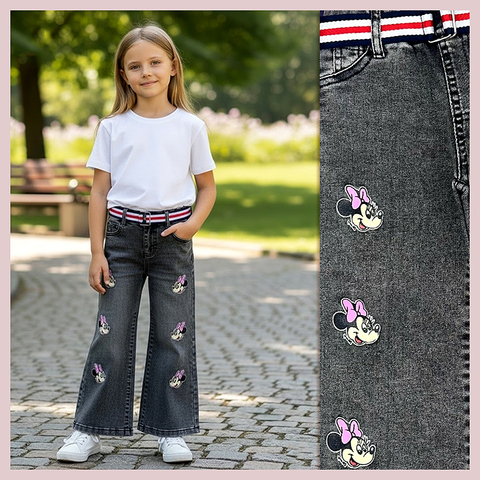 Джинсы девочке (1-6) 260331-LT2527