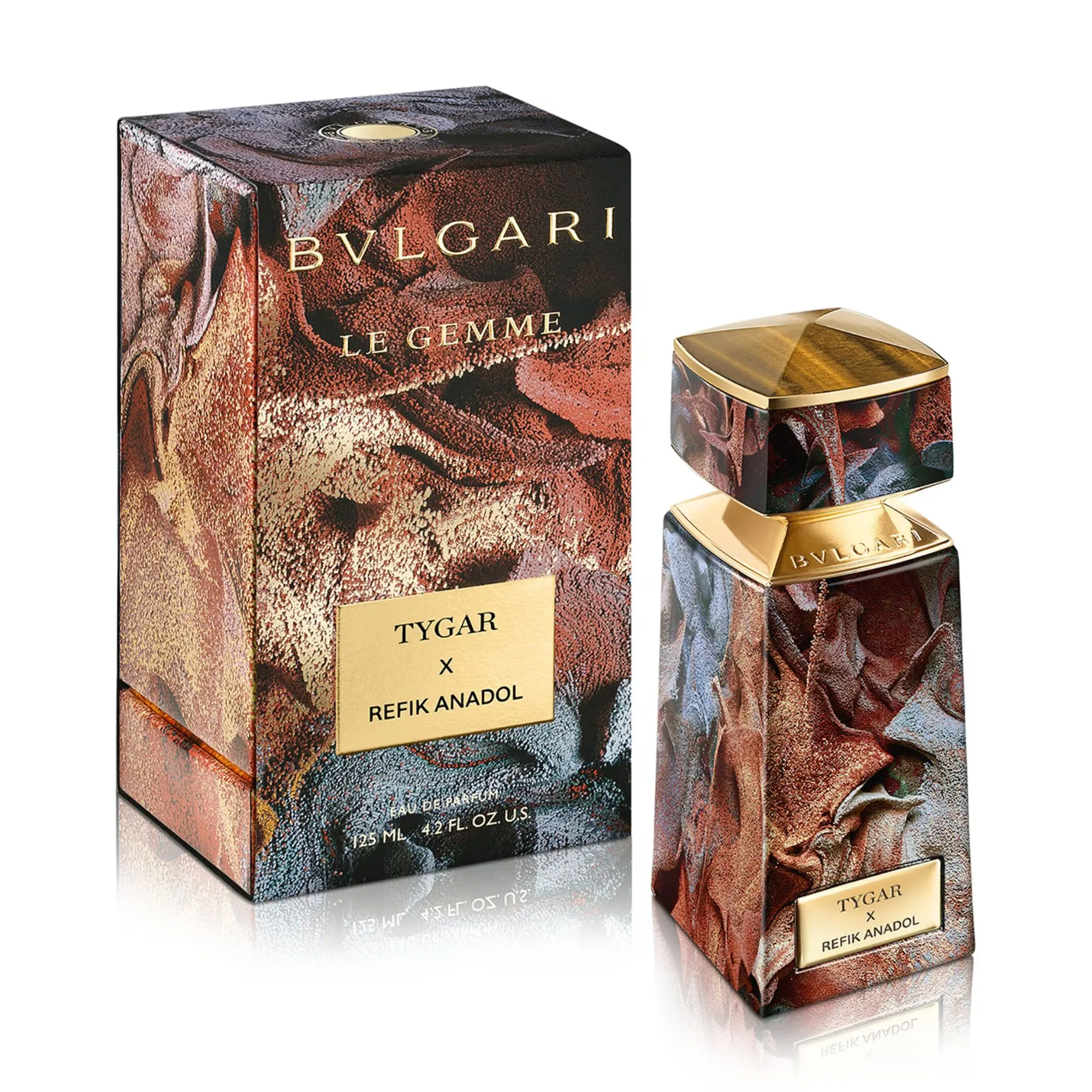 BVLGARI Tygar x Refik Anadol — свежий цитрусово-древесный мужской