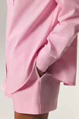 Рубашка из хлопка в полоску KOS Розовый