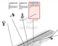 Блок подсветки в сборе Ricoh Illumination unit:30light unit assy оригинальный D0E31780