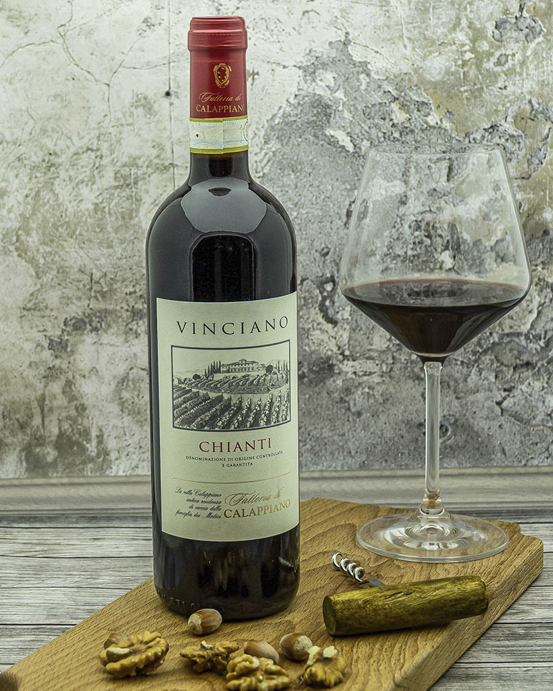 Вино Fattoria di Calappiano Кьянти Виничиано Красное Сухое 14,5% 0,75 л.
