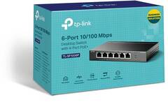 TP-Link TL-SF1006P - 6-портовый 10/100 Мбит/с настольный коммутатор с 4 портами PoE+