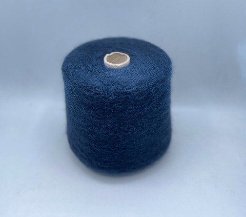 Filitaly Lab(пр.Италия),art.Callao Brushed ,1500м/100гр,55% бэби альпака, 10% меринос, 35% полиамид, цвет-Темно-синий,неоднотонный. арт-32546