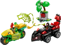 Конструктор LEGO Marvel 11198 Вращение и погоня за электромобилем-динозавром