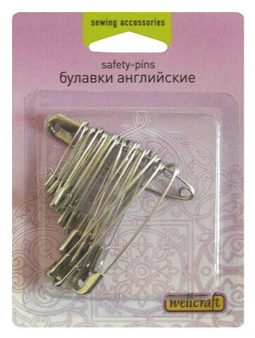 Булавки английские ассорти 204025 Wellcraft